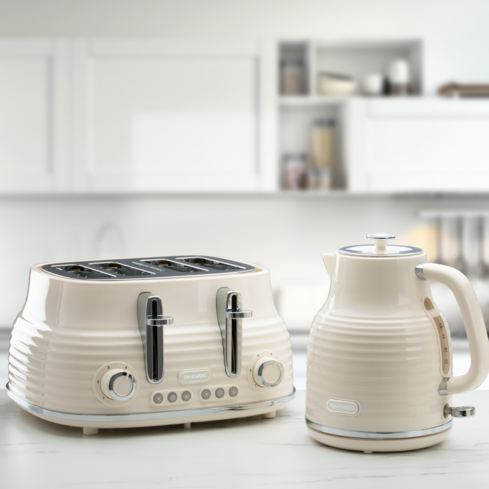 Daewoo Cream Sienna 1.7L Jug Kettle