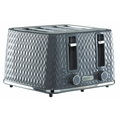 Daewoo Dark Grey Argyle 4 Slice Toaster
