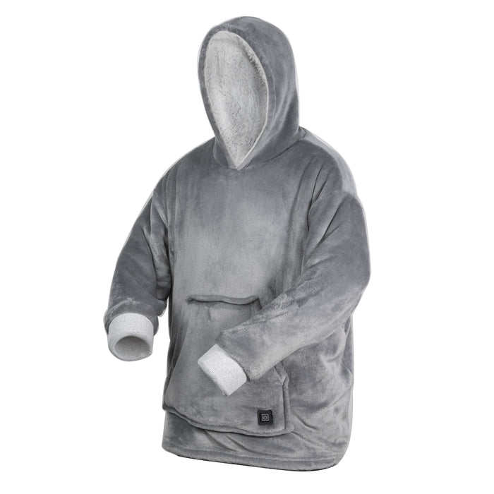Daewoo Grey Oversized Heated Hoodie