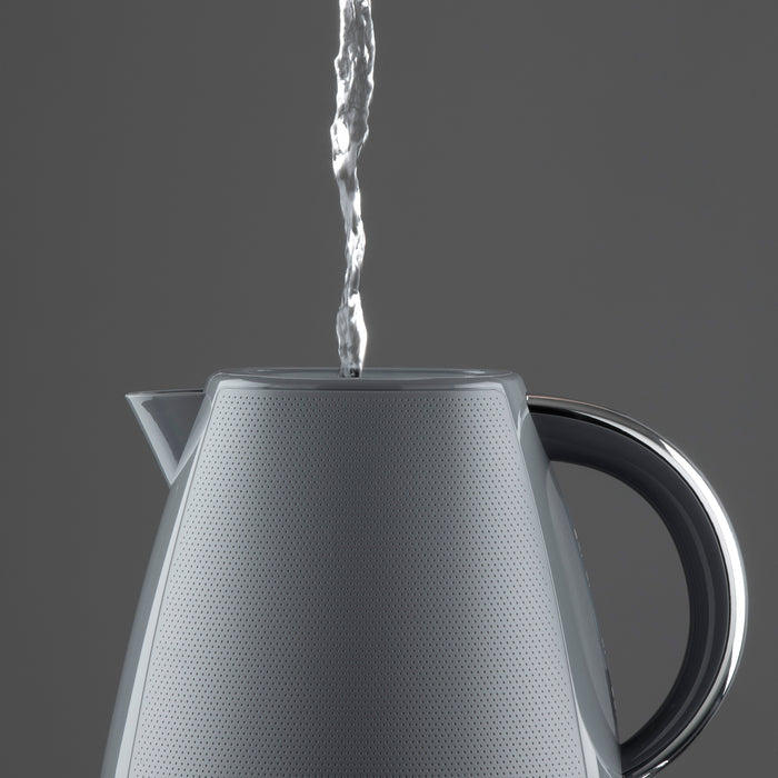 Daewoo Grey Stirling 1.7L Pyramid Kettle
