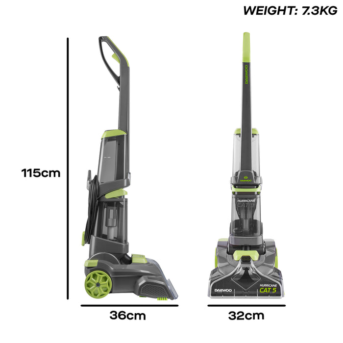 Daewoo Hurricane Cat 5 700W Upright Carpet Washer with Upholstery Brush