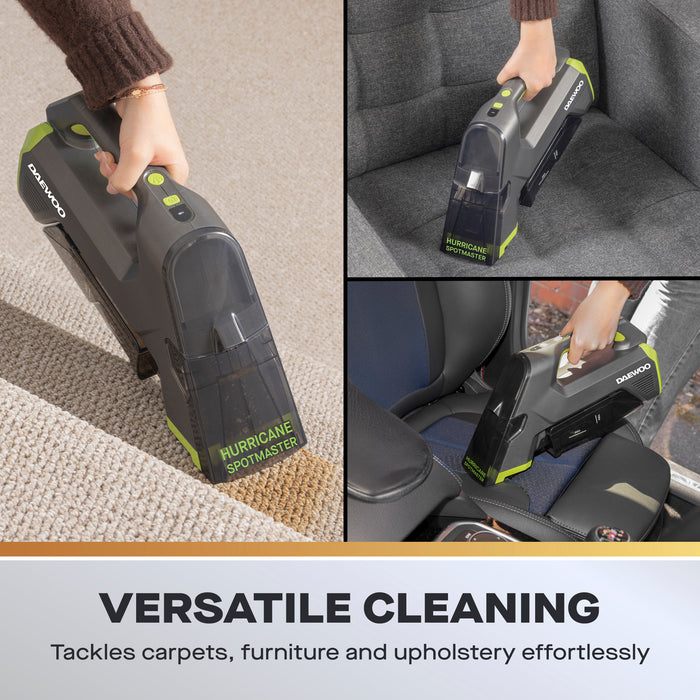Daewoo Hurricane Spotmaster Cordless Carpet & Upholstery Cleaner