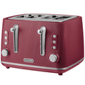 Daewoo Ruby Red Cascade 4 Slice Toaster