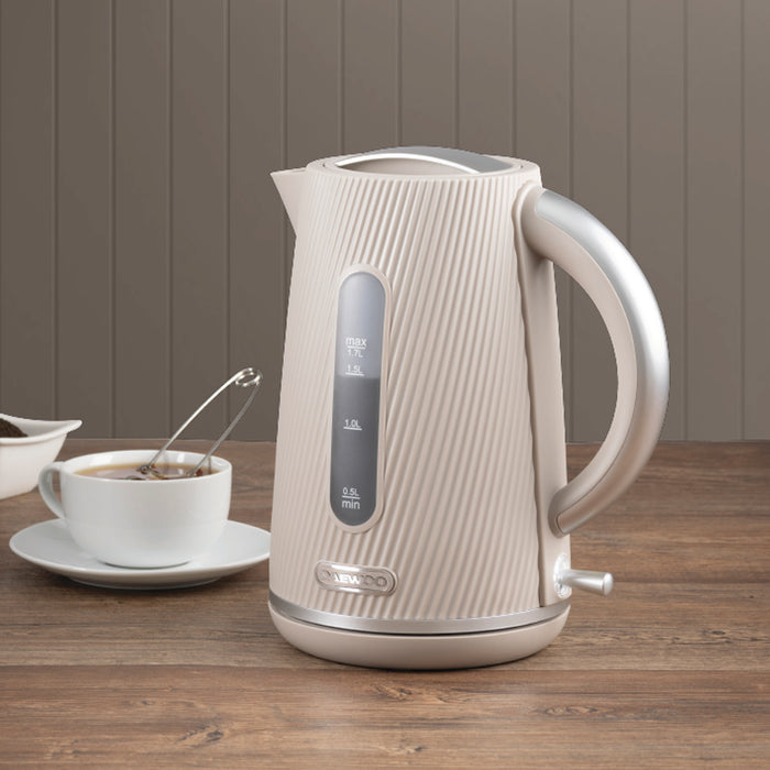 Daewoo Taupe Cascade 1.7L Jug Kettle
