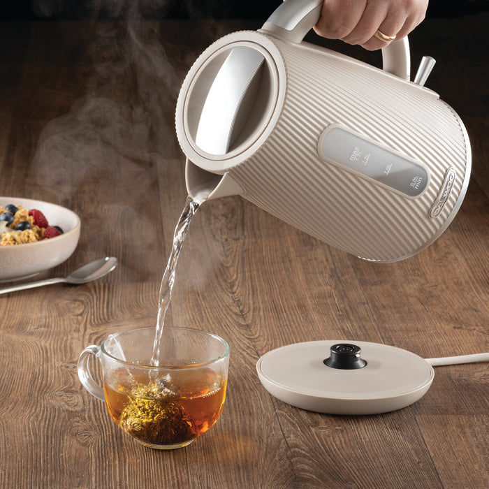 Daewoo Taupe Cascade 1.7L Jug Kettle