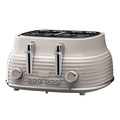Daewoo Taupe Sienna 4 Slice Toaster