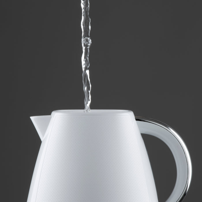 Daewoo White Stirling 1.7L Pyramid Kettle