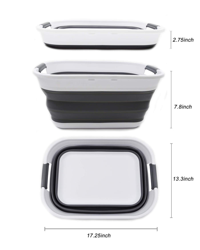 Danny Home Collapsible Basket with Carry Handle