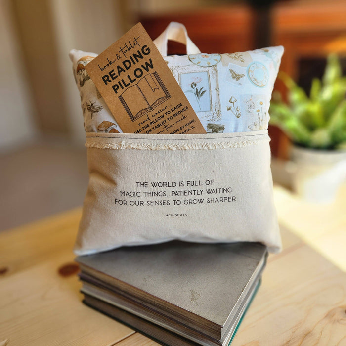 DB Book & Tablet Reading Pillow - The World is Full of Magic Things