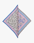 Debby Co., Scarf, Maison Blanche Collection, Leopard With Pink and Blue