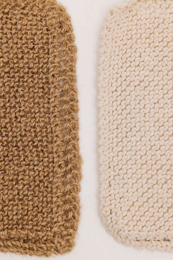 Doree Jute + Organic Cotton Scrubbers - Set of 2
