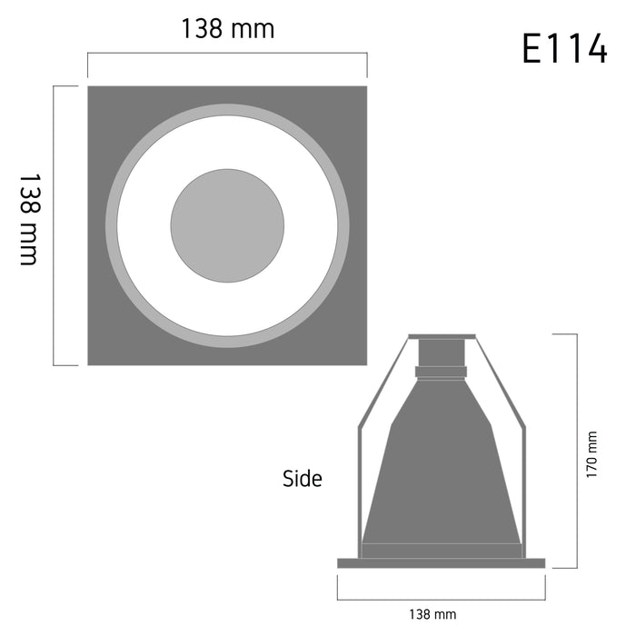 Downlight E114 – recessed LED ceiling spotlight, view 5 | LAMP & LIGHT - Design forward Decorative lamp , Downlights, pendant lamp , striplights