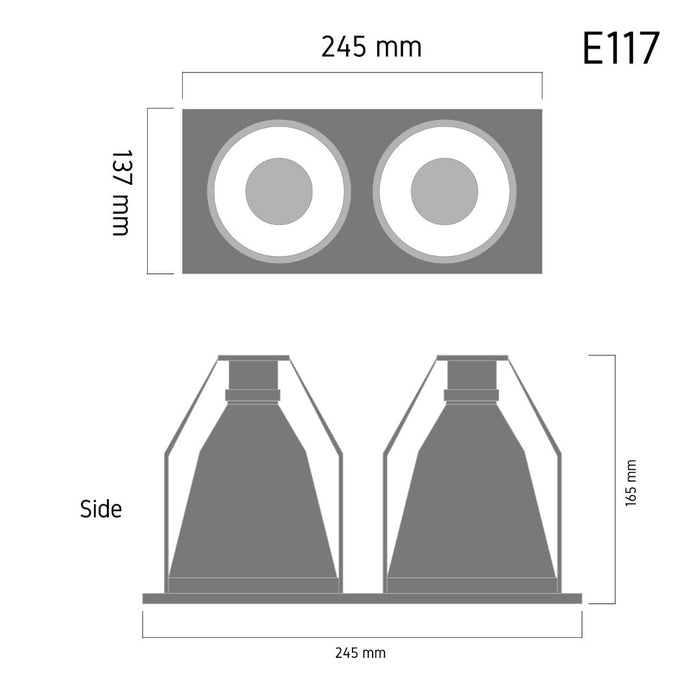 Downlight E117 – recessed LED ceiling spotlight, view 5 | LAMP & LIGHT - Design forward Decorative lamp , Downlights, pendant lamp , striplights