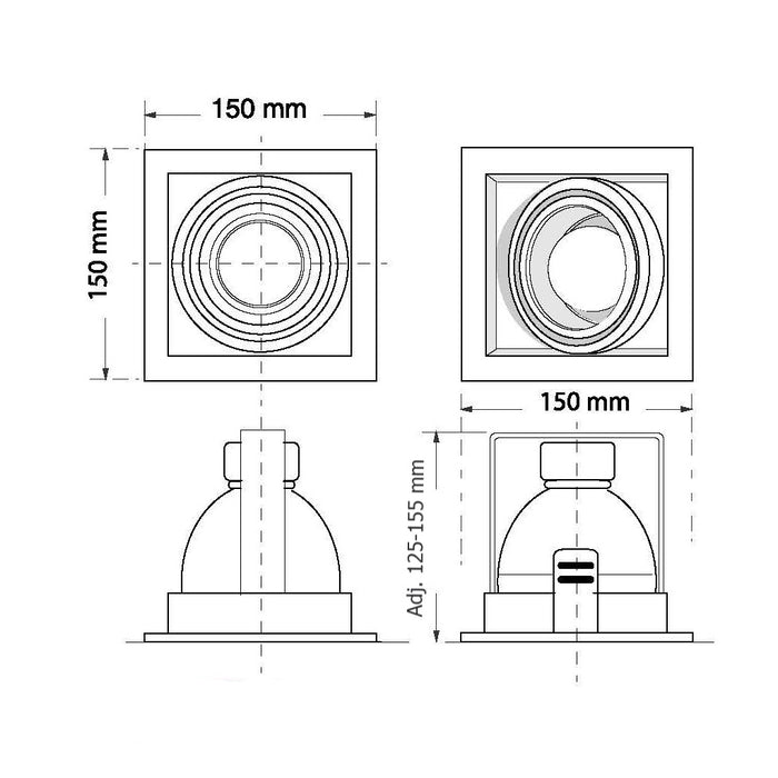 Downlight E23 – recessed LED ceiling spotlight, view 4 | LAMP & LIGHT - Design forward Decorative lamp , Downlights, pendant lamp , striplights