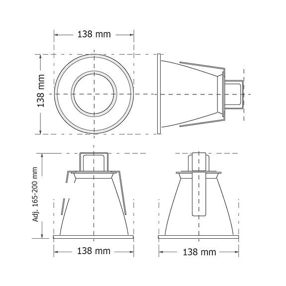 Downlight E68 – recessed LED ceiling spotlight, view 2 | LAMP & LIGHT - Design forward Decorative lamp , Downlights, pendant lamp , striplights