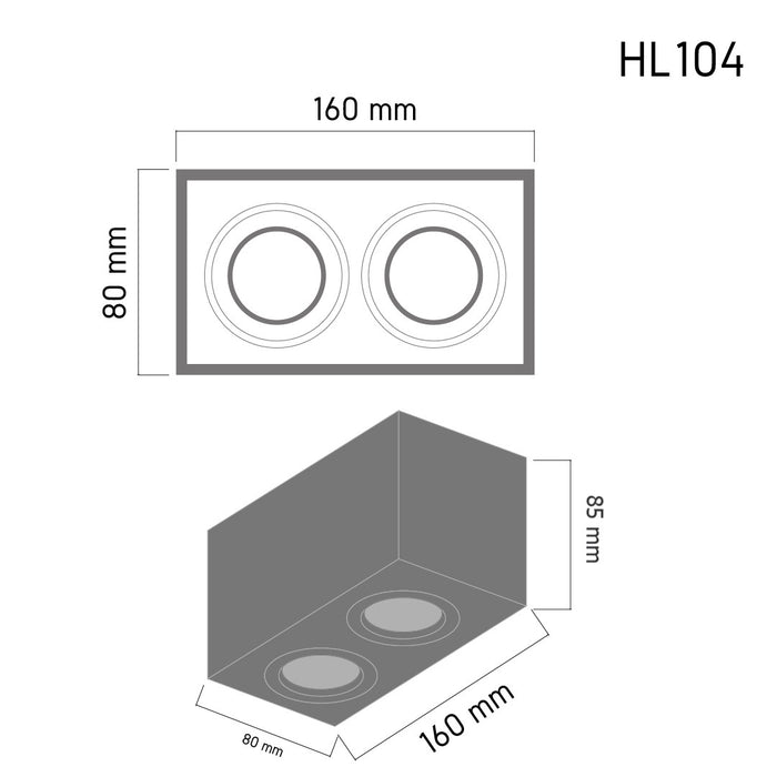 Downlight HL104 – recessed LED ceiling spotlight, view 3 | LAMP & LIGHT - Design forward Decorative lamp , Downlights, pendant lamp , striplights