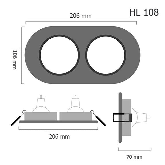 Downlight HL108 – recessed LED ceiling spotlight, view 6 | LAMP & LIGHT - Design forward Decorative lamp , Downlights, pendant lamp , striplights