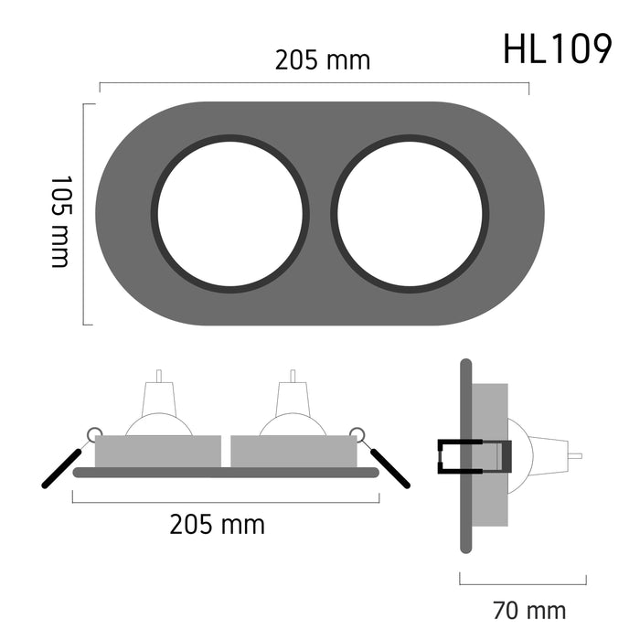 Downlight HL109 – recessed LED ceiling spotlight, view 6 | LAMP & LIGHT - Design forward Decorative lamp , Downlights, pendant lamp , striplights
