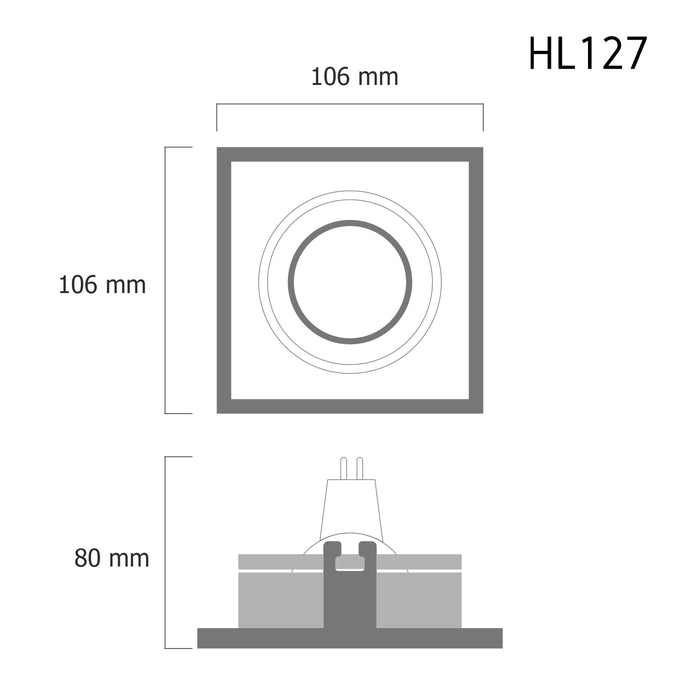 Downlight HL127 – recessed LED ceiling spotlight, view 4 | LAMP & LIGHT - Design forward Decorative lamp , Downlights, pendant lamp , striplights