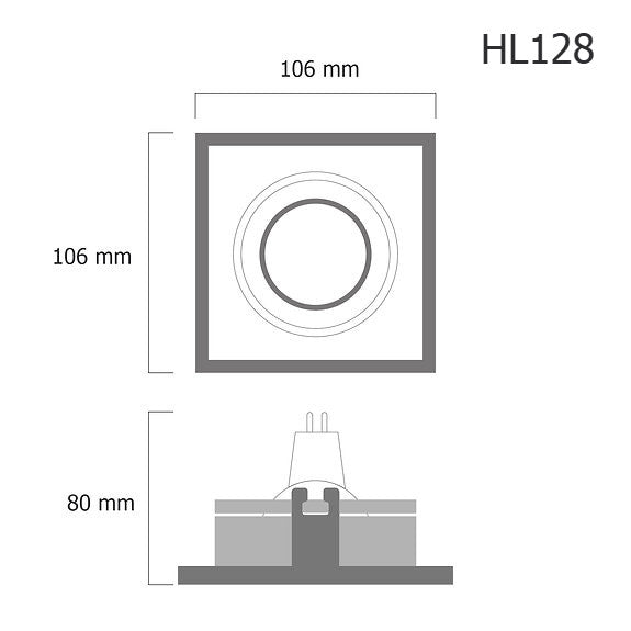 Downlight HL128 – recessed LED ceiling spotlight, view 4 | LAMP & LIGHT - Design forward Decorative lamp , Downlights, pendant lamp , striplights
