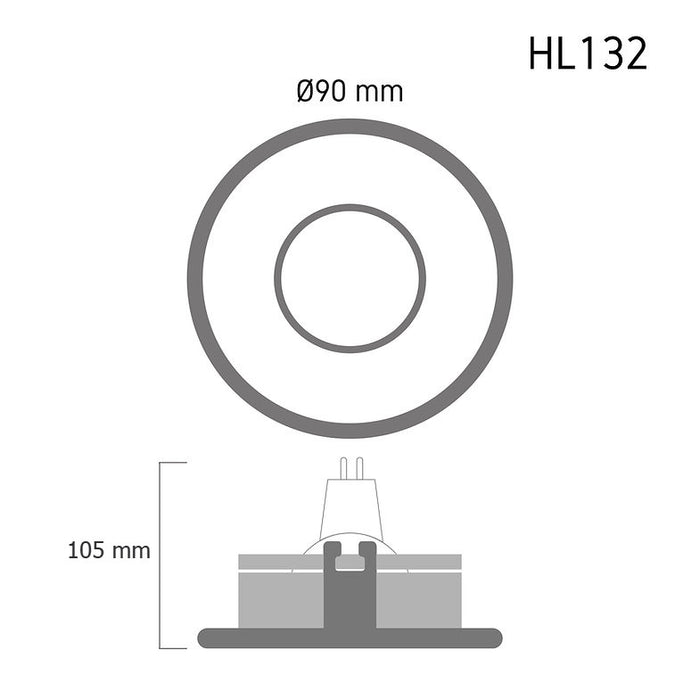 Downlight HL132 (Honeycomb) – recessed LED ceiling spotlight, view 8 | LAMP & LIGHT - Design forward Decorative lamp , Downlights, pendant lamp , striplights