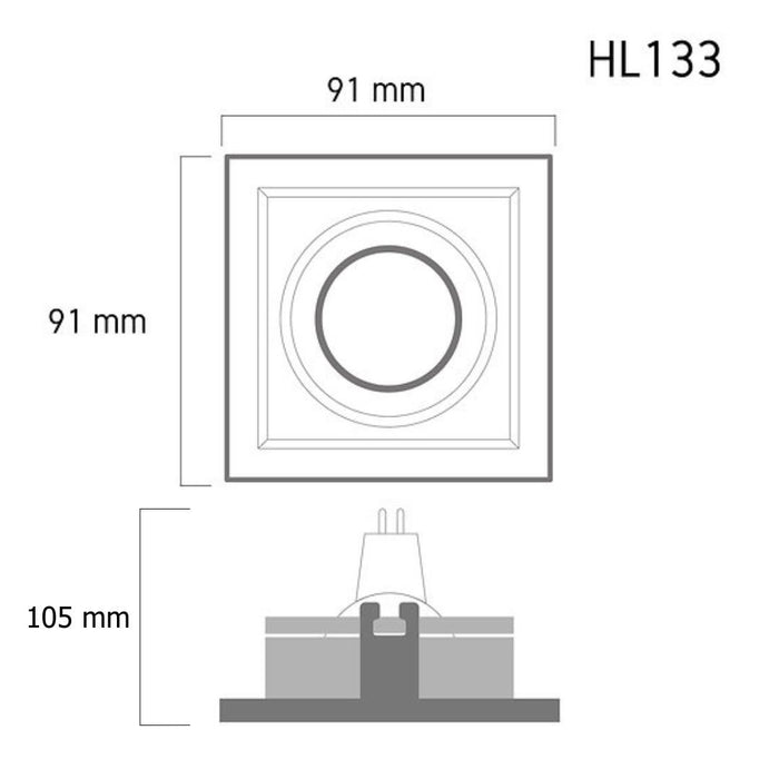 Downlight HL133 (Honeycomb) – recessed LED ceiling spotlight, view 8 | LAMP & LIGHT - Design forward Decorative lamp , Downlights, pendant lamp , striplights