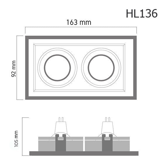 Downlight HL136 (Honeycomb) – recessed LED ceiling spotlight, view 8 | LAMP & LIGHT - Design forward Decorative lamp , Downlights, pendant lamp , striplights