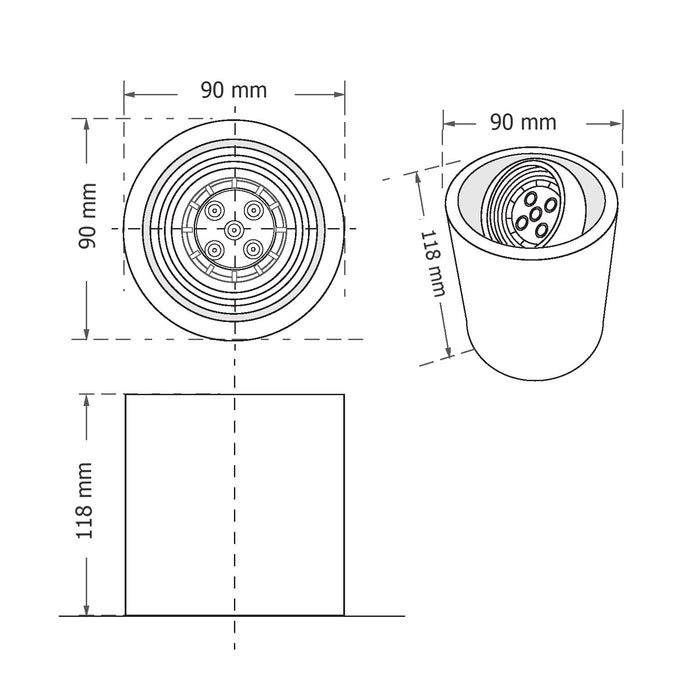 Downlight HL61 – recessed LED ceiling spotlight, view 2 | LAMP & LIGHT - Design forward Decorative lamp , Downlights, pendant lamp , striplights