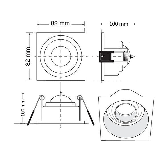Downlight HL69 – recessed LED ceiling spotlight, view 5 | LAMP & LIGHT - Design forward Decorative lamp , Downlights, pendant lamp , striplights