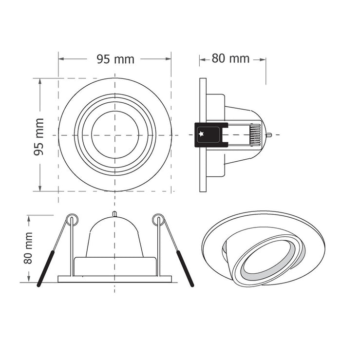 Downlight HL72 – recessed LED ceiling spotlight | LAMP & LIGHT - Design forward Decorative lamp , Downlights, pendant lamp , striplights