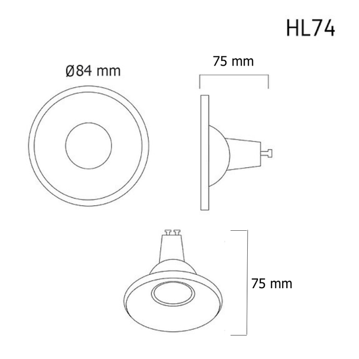 Downlight HL74 – recessed LED ceiling spotlight, view 4 | LAMP & LIGHT - Design forward Decorative lamp , Downlights, pendant lamp , striplights
