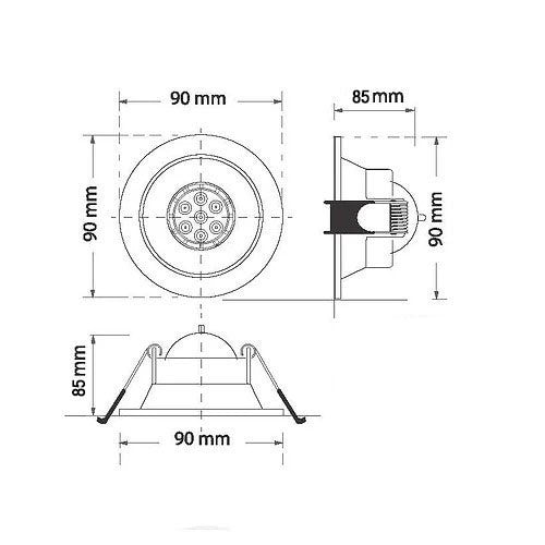 Downlight HL95 – recessed LED ceiling spotlight, view 4 | LAMP & LIGHT - Design forward Decorative lamp , Downlights, pendant lamp , striplights