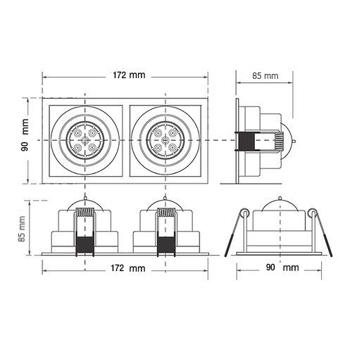 Downlight HL98 – recessed LED ceiling spotlight, view 4 | LAMP & LIGHT - Design forward Decorative lamp , Downlights, pendant lamp , striplights