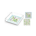 Dragon Blue Chinoiserie Pots and Mahjong Acrylic Tray