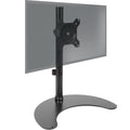 Duronic DM15D1 Monitor Stand with adjustable VESA mount, center pole, and stable semi-circle weighted base.