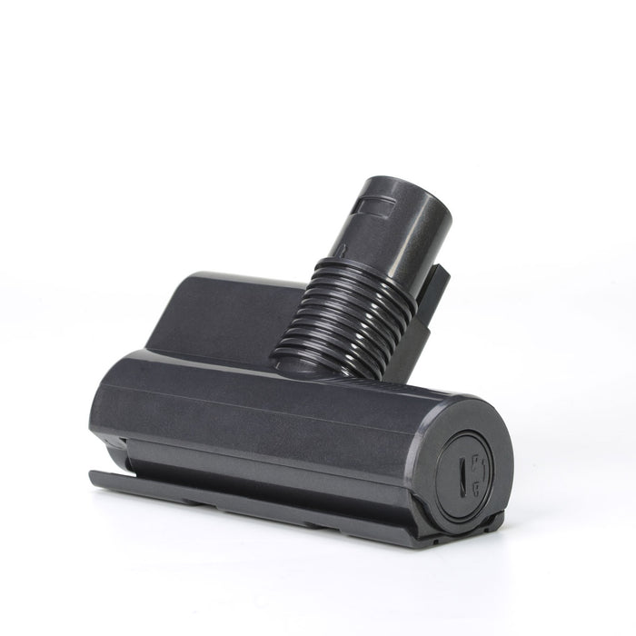 Black roller brush attachment for EdenPURE Bio SpeedCLEAN VX200 cordless vacuum cleaner on white background