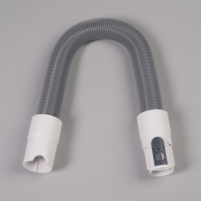 Flexible gray hose attachment for EdenPURE Bio SpeedCLEAN VX300 pet brush grooming kit with white connectors