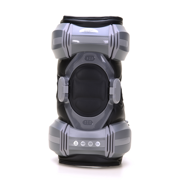 EdenPURE PainNOT Smart Joint Appliance in black and gray with control buttons for heat, auto, and vibration on white background