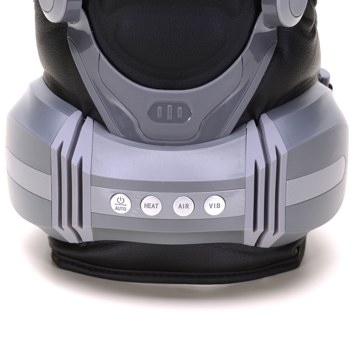 EdenPURE PainNOT Smart Joint Appliance close-up showing control buttons for auto, heat, air, and vibration functions