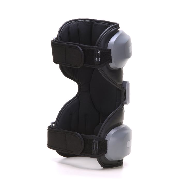 EdenPURE PainNOT Smart Joint Appliance in black with adjustable straps and gray control units isolated on white background