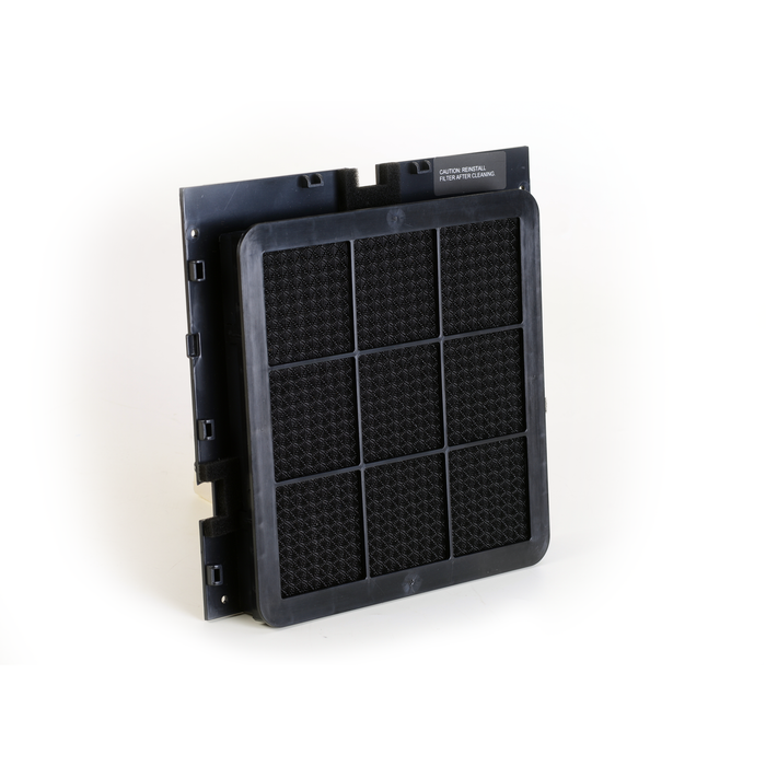 EdenPURE Thunderstorm Oxileaf XL100 complete black filter replacement with grid pattern on white background
