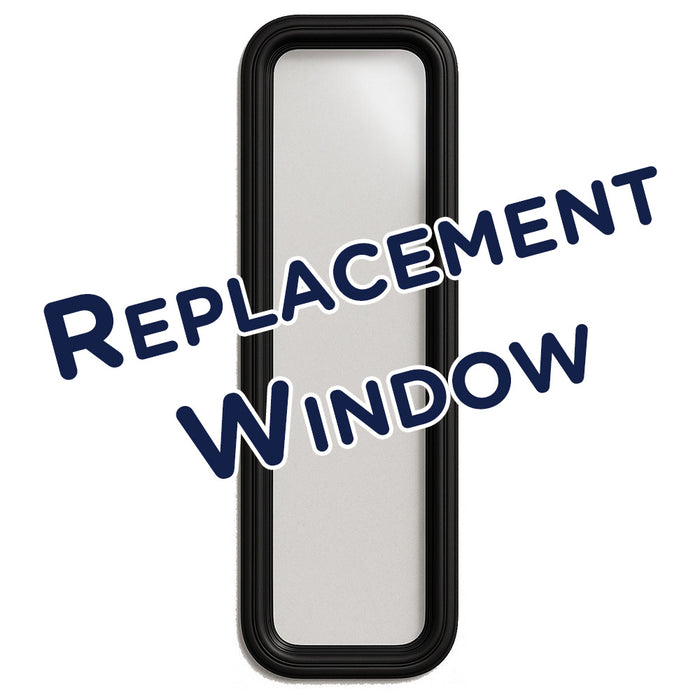 Eliason Doors ADA WINDOW - 9"W x 30"H - For Swing Doors - Factory Upgrade or  Replacement Window - Clear Acrylic