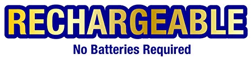 Blue and yellow "Rechargeable No Batteries Required" label for Elite Ear Nude Hearing Amplifier twin pack packaging
