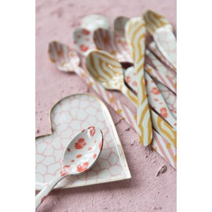 Enamel Metal Heart Shaped Dishes (various designs)