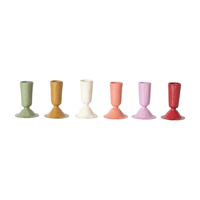 Enameled Taper Holders 3" (various colors)