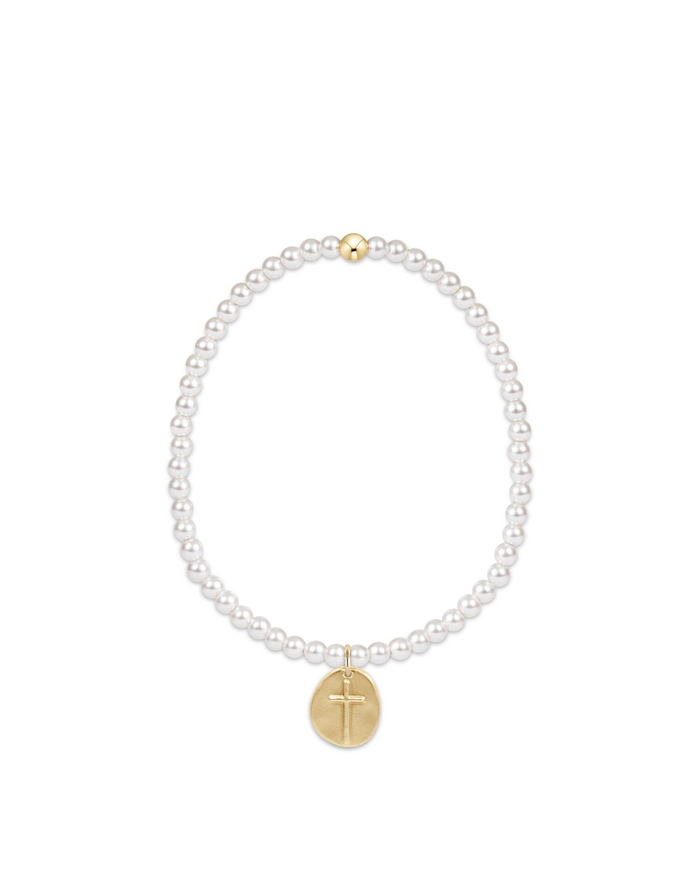Enewton Extends Classic Pearl 3mm Bead Bracelet - Inspire Small Gold