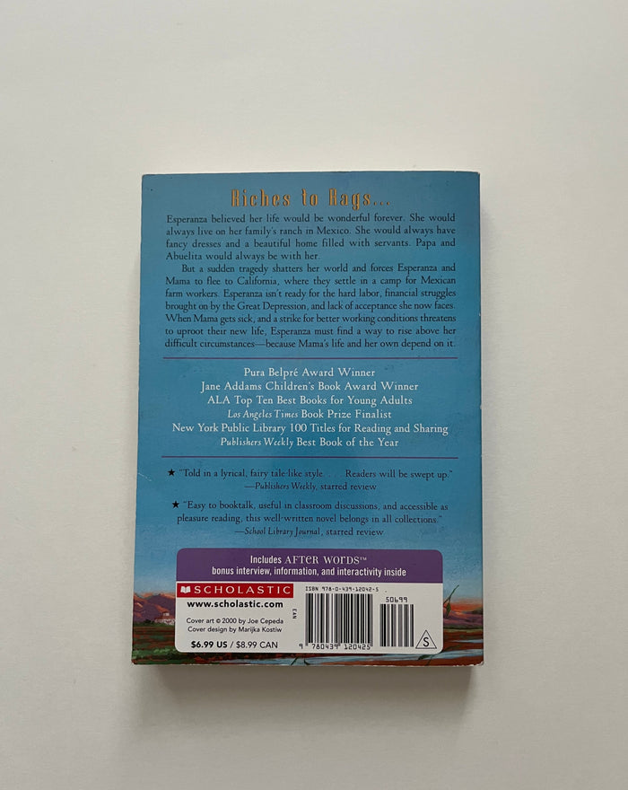 Esperanza Rising by Pam Munoz Ryan