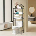 Bathroom Shelf, Over Toilet Storage 3 Tier - Heavy Duty Metal Organizer Racks for Small Spaces Apartments, Space Saving Above Toilet