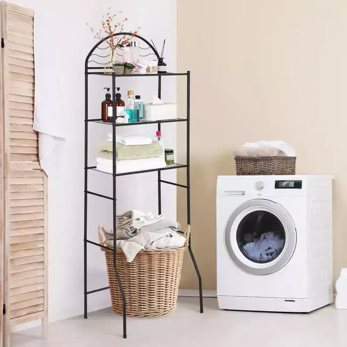 Bathroom Shelf, Over Toilet Storage 3 Tier - Heavy Duty Metal Organizer Racks for Small Spaces Apartments, Space Saving Above Toilet