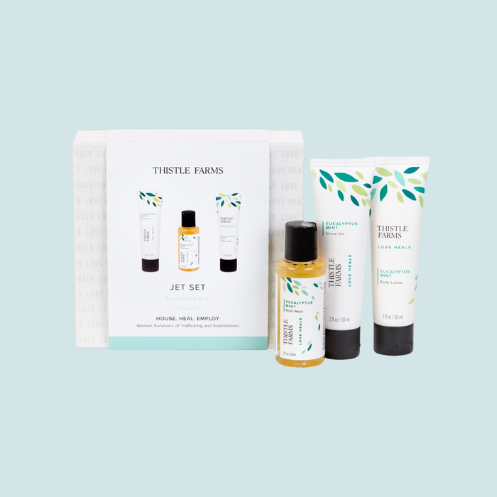 Eucalyptus Mint Jet Set Travel Kit | Lotion, Wash, & Gel